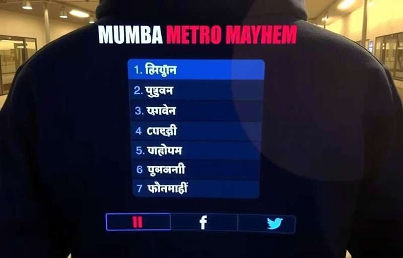 Mumbai Metro Mayhem Language Options Mumbai Metro Mayhem language selection screen showing various Indian language options